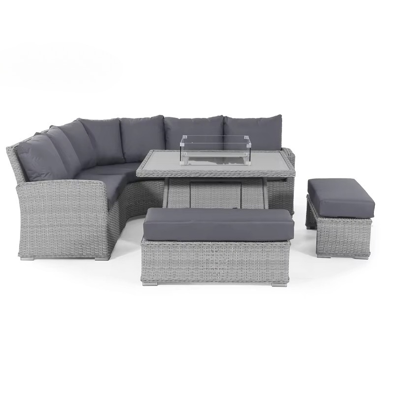 Outdoor Furniture Fire Pit - Garden Patio Sofa Set Waterproof 4