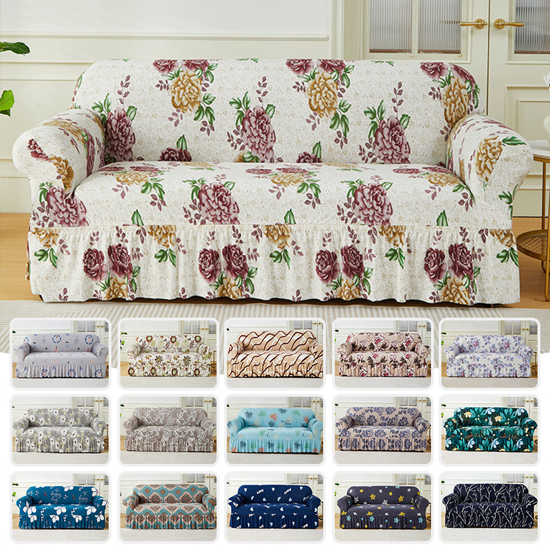 Outdoor Furniture Xl - S/M/L/XL Printed Sofa Slipcover Elastic Couch