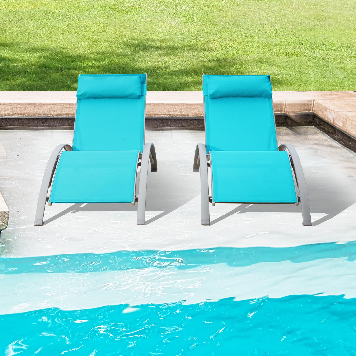 Aluminum Outdoor Sun Loungers  - Deck Chair Lounger recension och pris