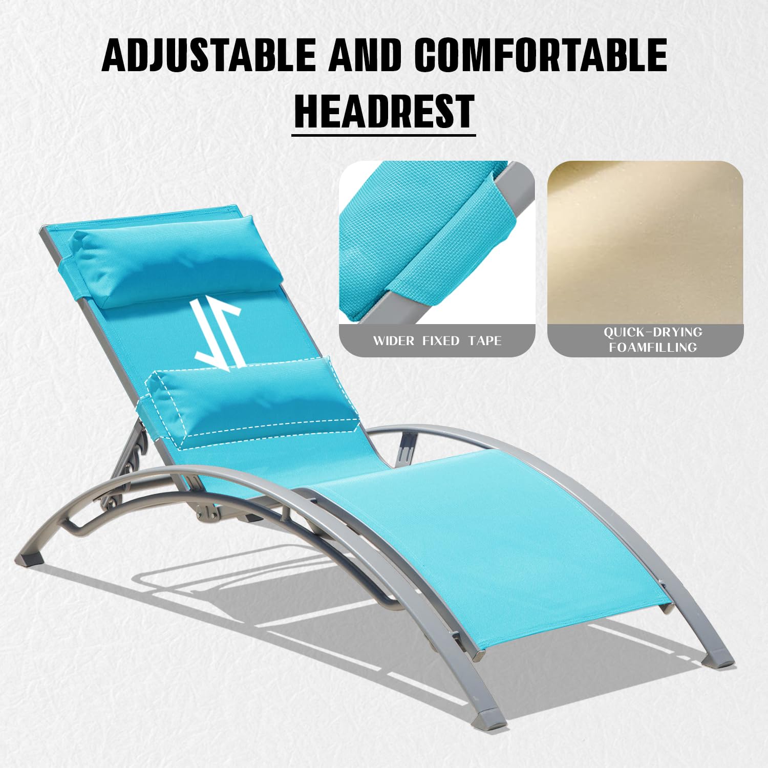 Aluminum Outdoor Sun Loungers  - Deck Chair Lounger recension och pris