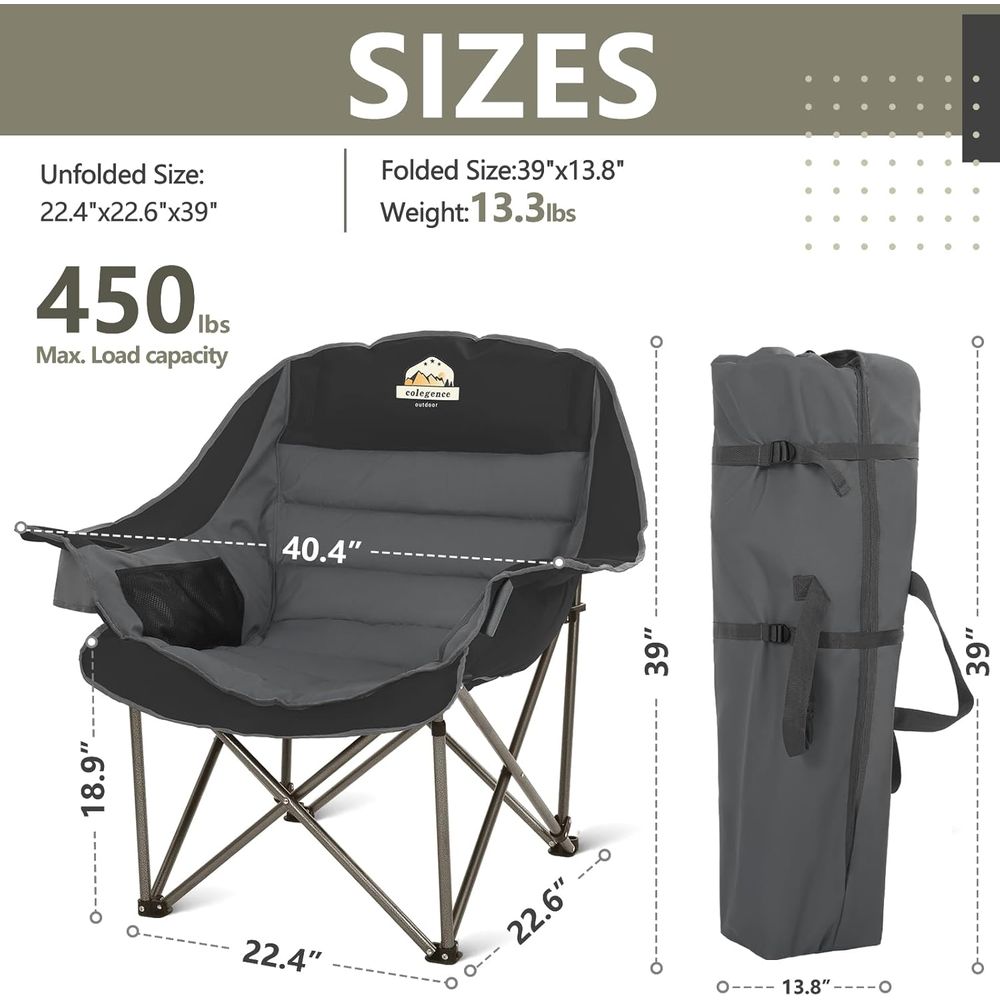 Oversized Camping Chairs Set o - Outdoor Furniture Xl recension och pris
