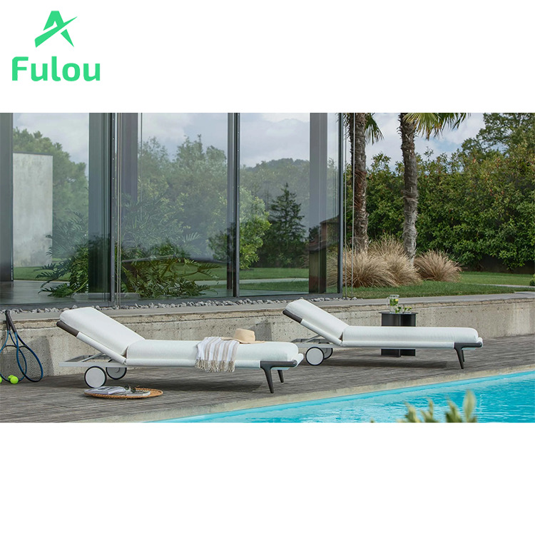 Modern Aluminum Sun Lounge UV  - Outdoor Furniture Quick Dry recension och pris