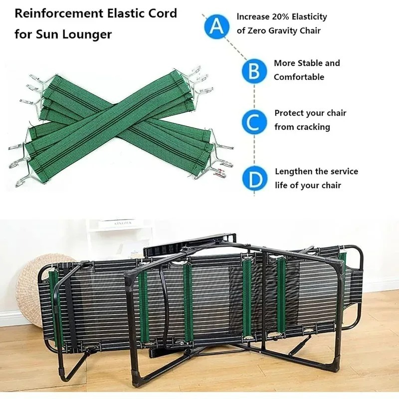 3/6Pcs Reinforcement Load-Bear - Deck Chair Lounger recension och pris