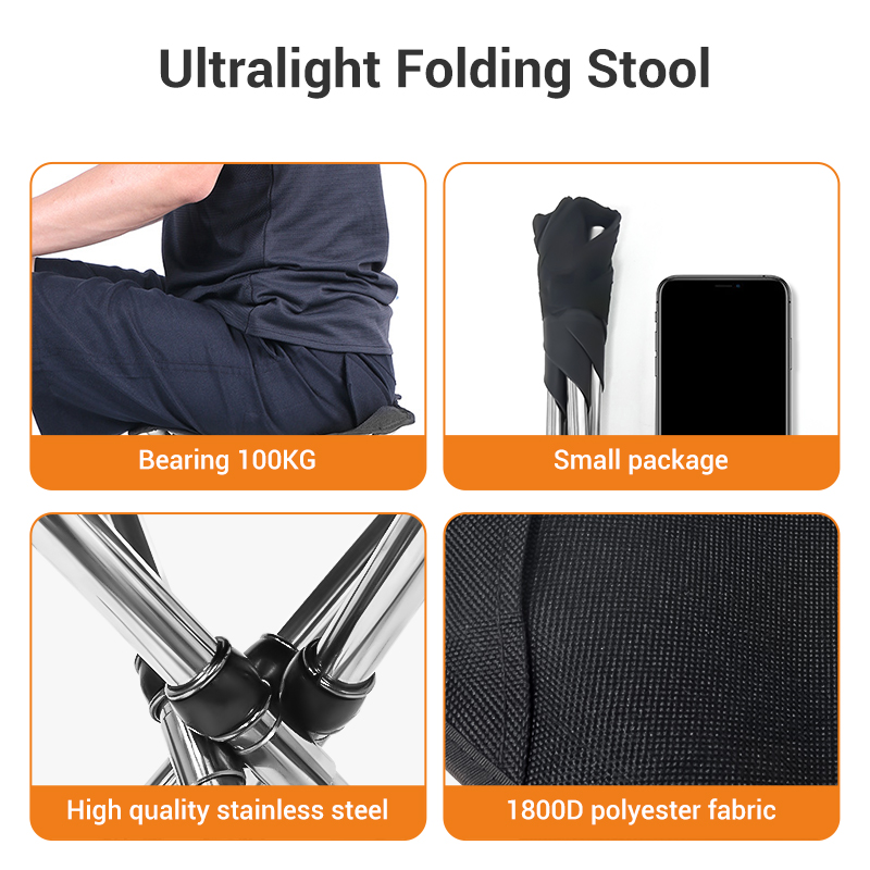 WESTTUNE Portable Folding Stoo - Outdoor Furniture Used recension och pris