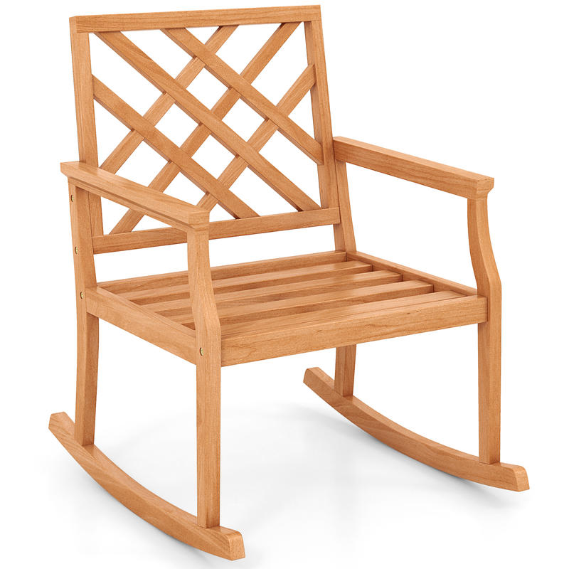 Teak Wood Rocking Chair 36 Inc - Outdoor Furniture Durable recension och pris