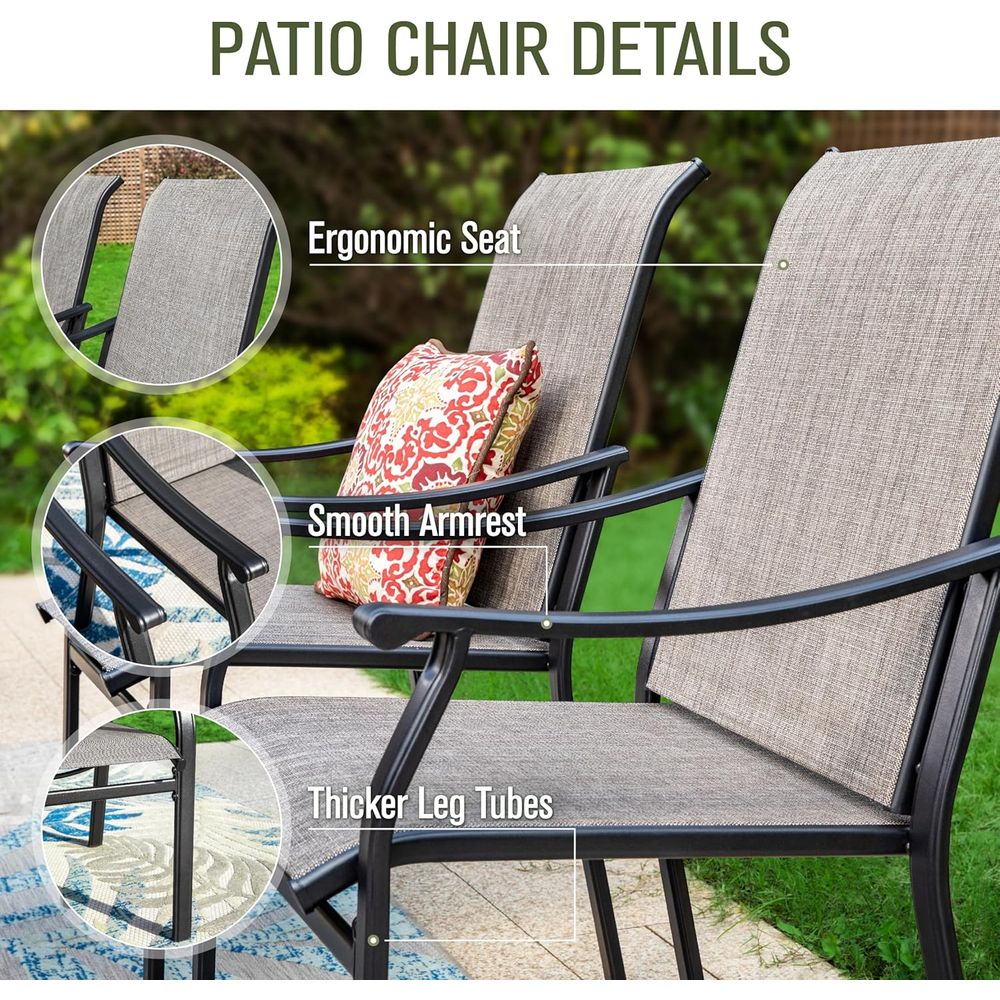 Patio Dining Set 9 Pieces, 8 Q - Outdoor Furniture Quick Dry recension och pris