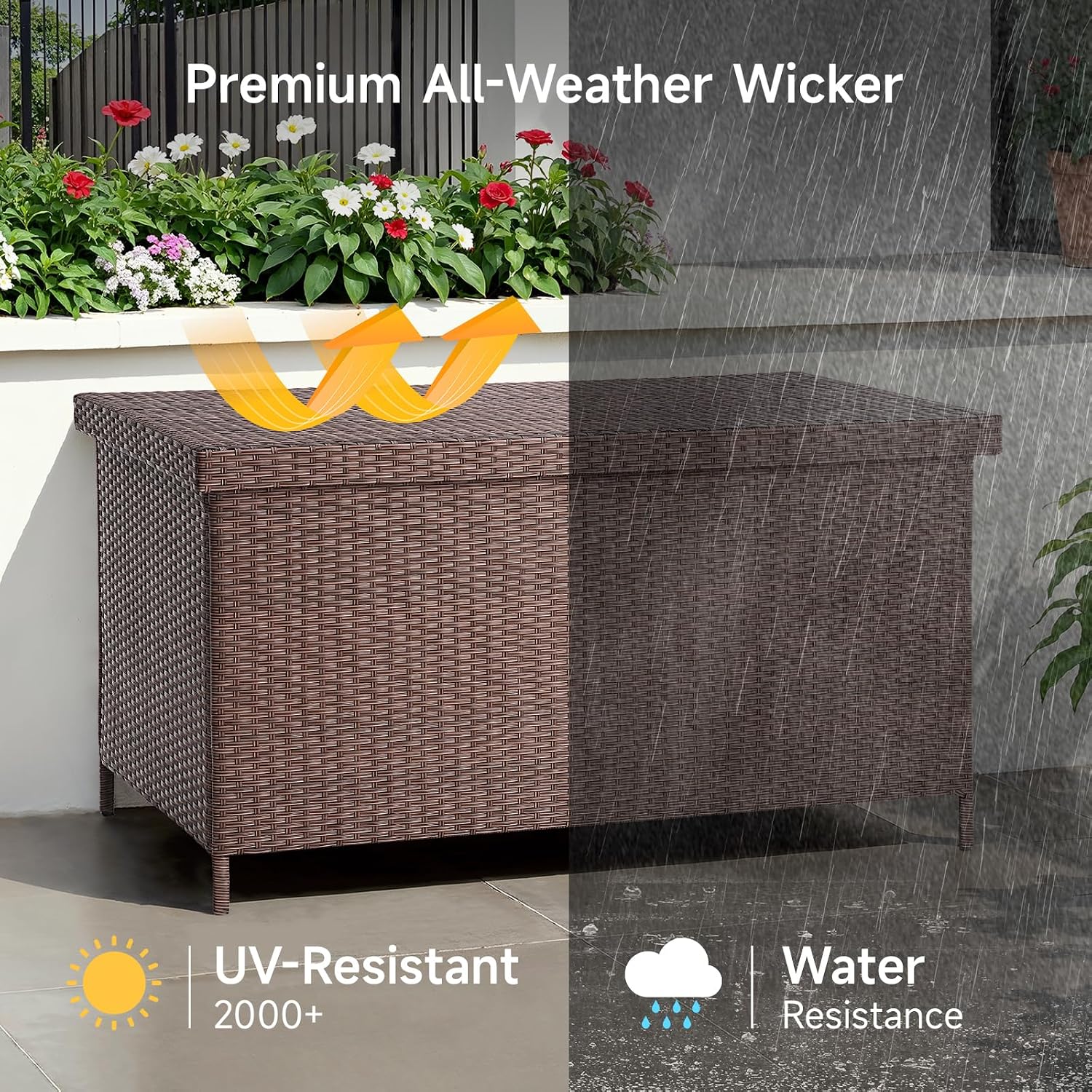 158 Gallon XL Resin Deck Box W - Outdoor Furniture Xl recension och pris