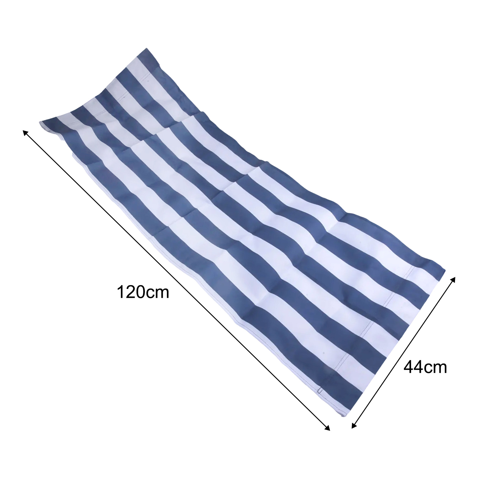 120x45cm White Blue Striped Po - Deck Chair Lounger recension och pris