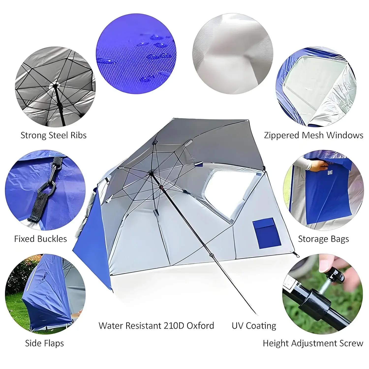 2 Meter Awning Sport-umbrella  - Outdoor Furniture Xl recension och pris