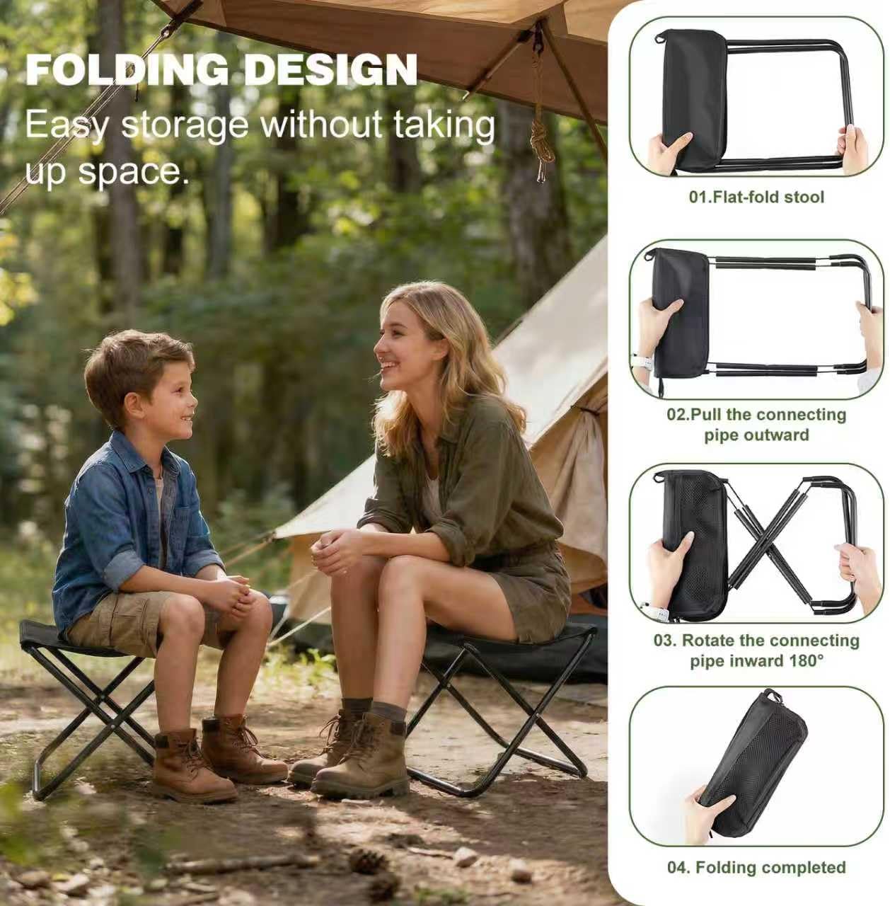 GMOX Camping Stool Portable Ch - Outdoor Furniture Used recension och pris