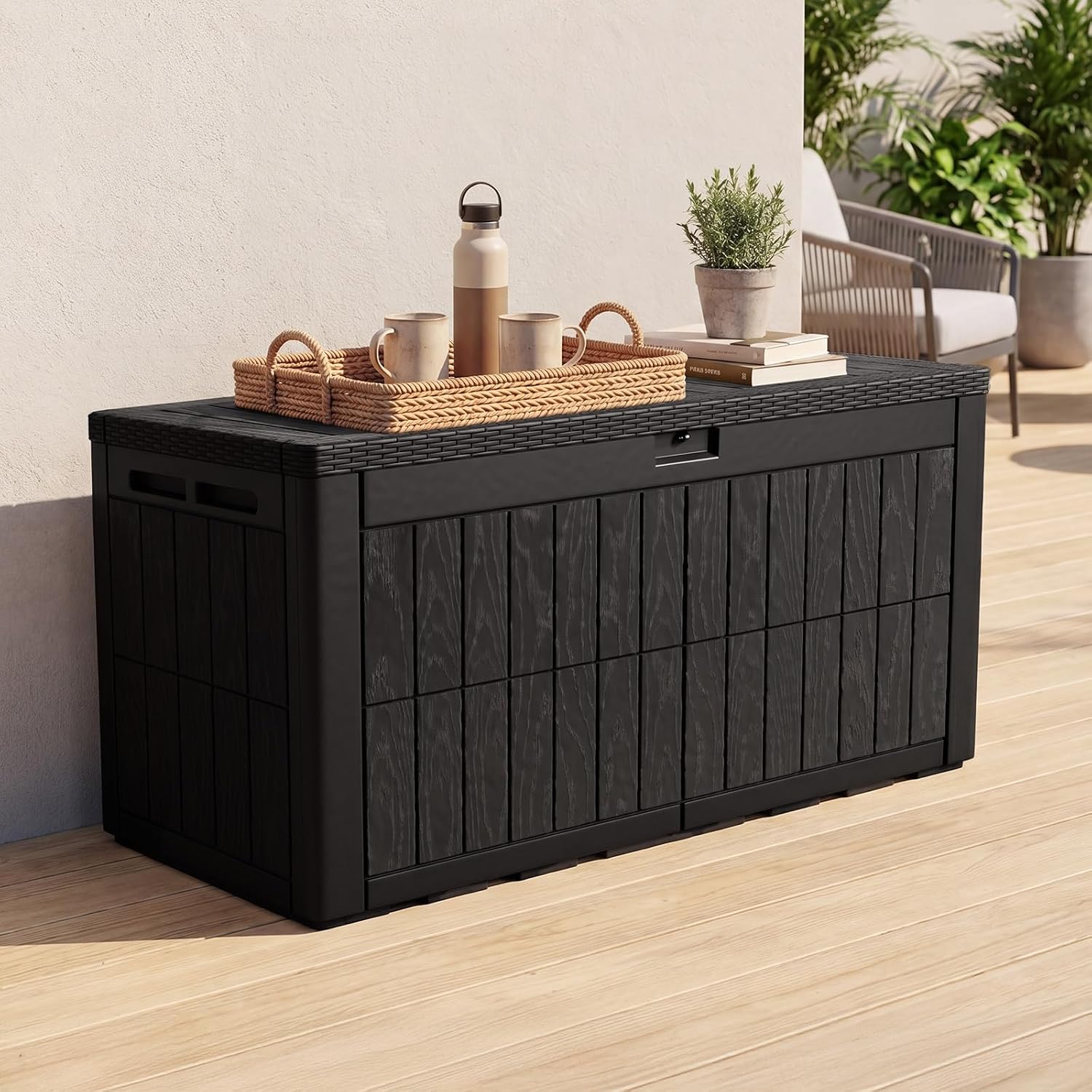 120 Gallon Large Outdoor Stora - Outdoor Furniture With Storage recension och pris
