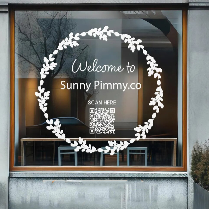 Leaf wreath decal for front st - Outdoor Furniture In Store recension och pris