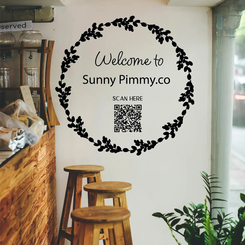 Leaf wreath decal for front st - Outdoor Furniture In Store recension och pris