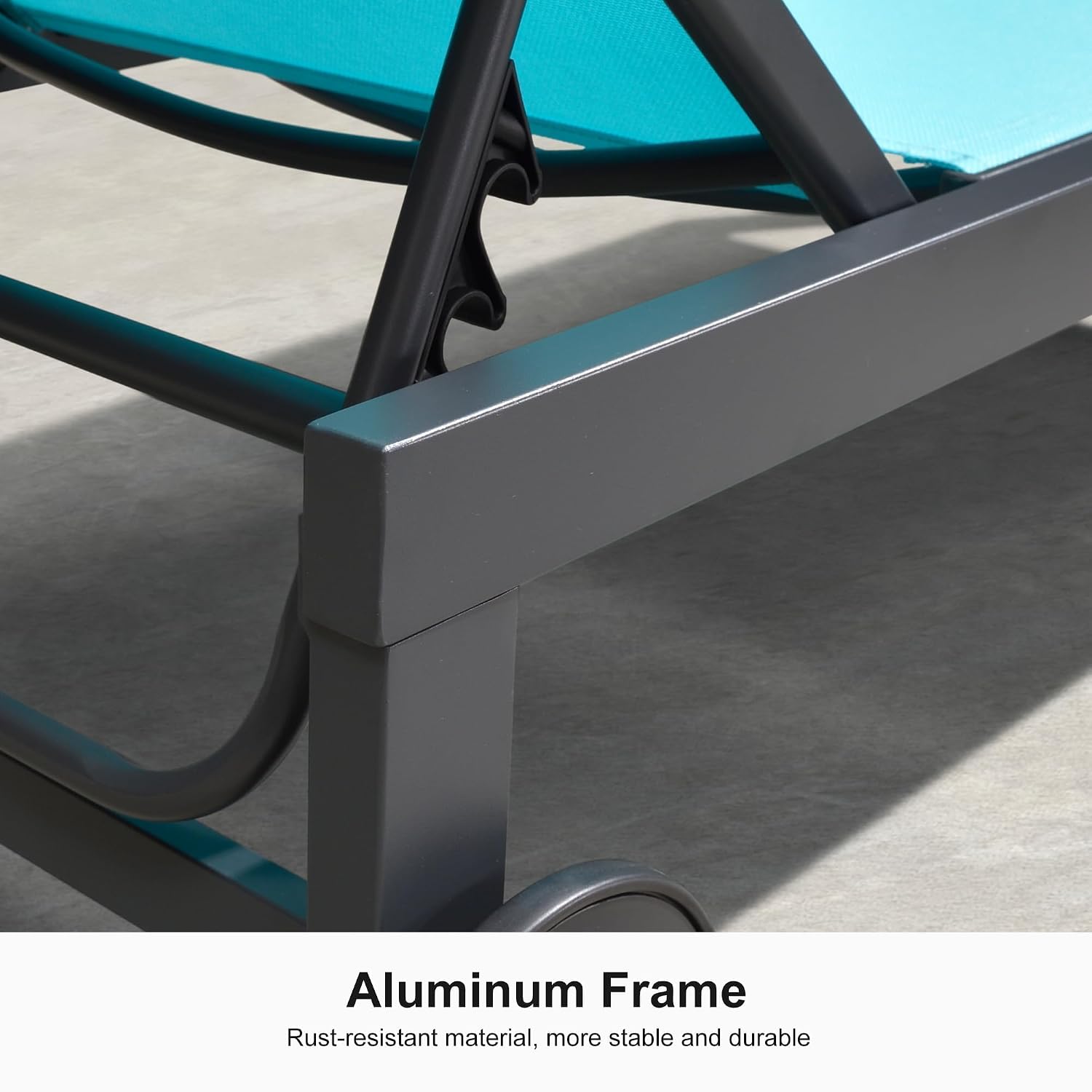 Pool Chaise Lounge with Wheels - Outdoor Furniture Quick Dry recension och pris