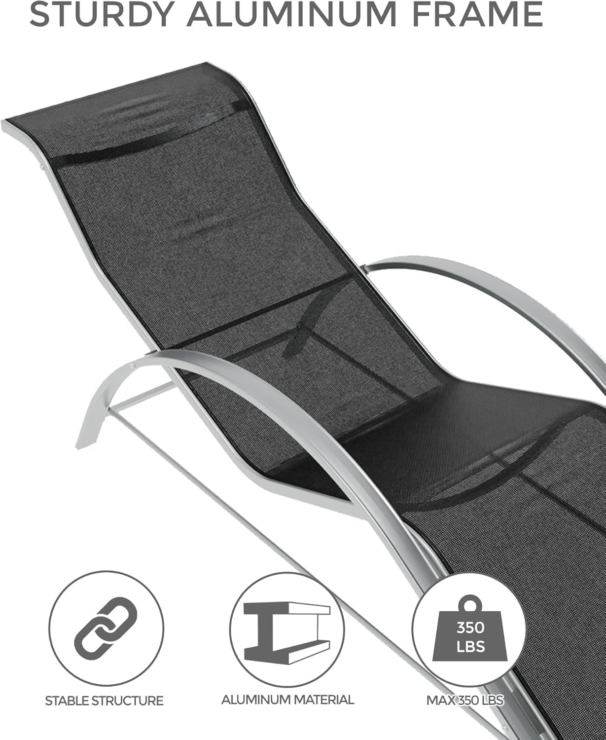 Patio Pool Chair Sun Lounger S - Deck Chair Lounger recension och pris