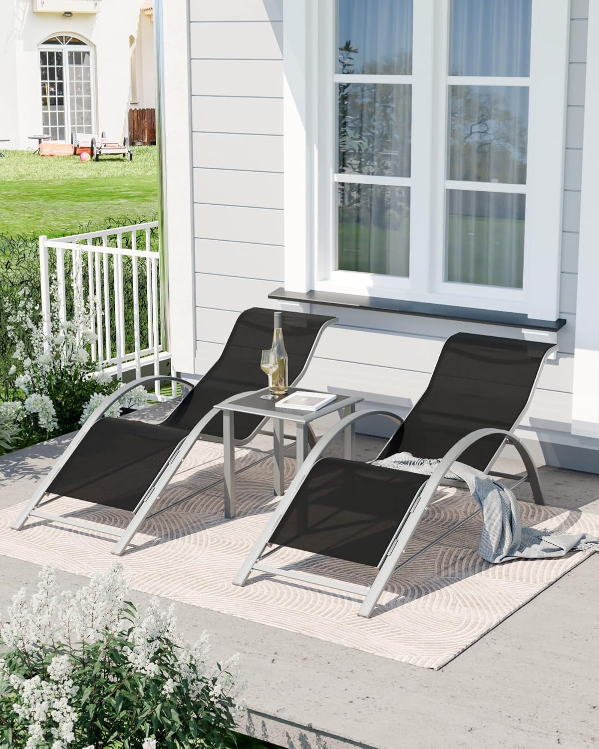 Patio Pool Chair Sun Lounger S - Deck Chair Lounger recension och pris