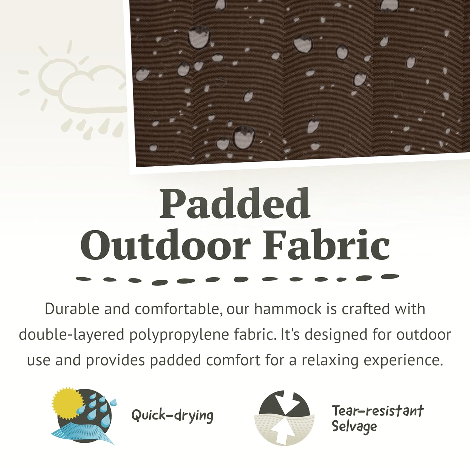 Quilted Double Hammock Spreade - Outdoor Furniture Xl recension och pris