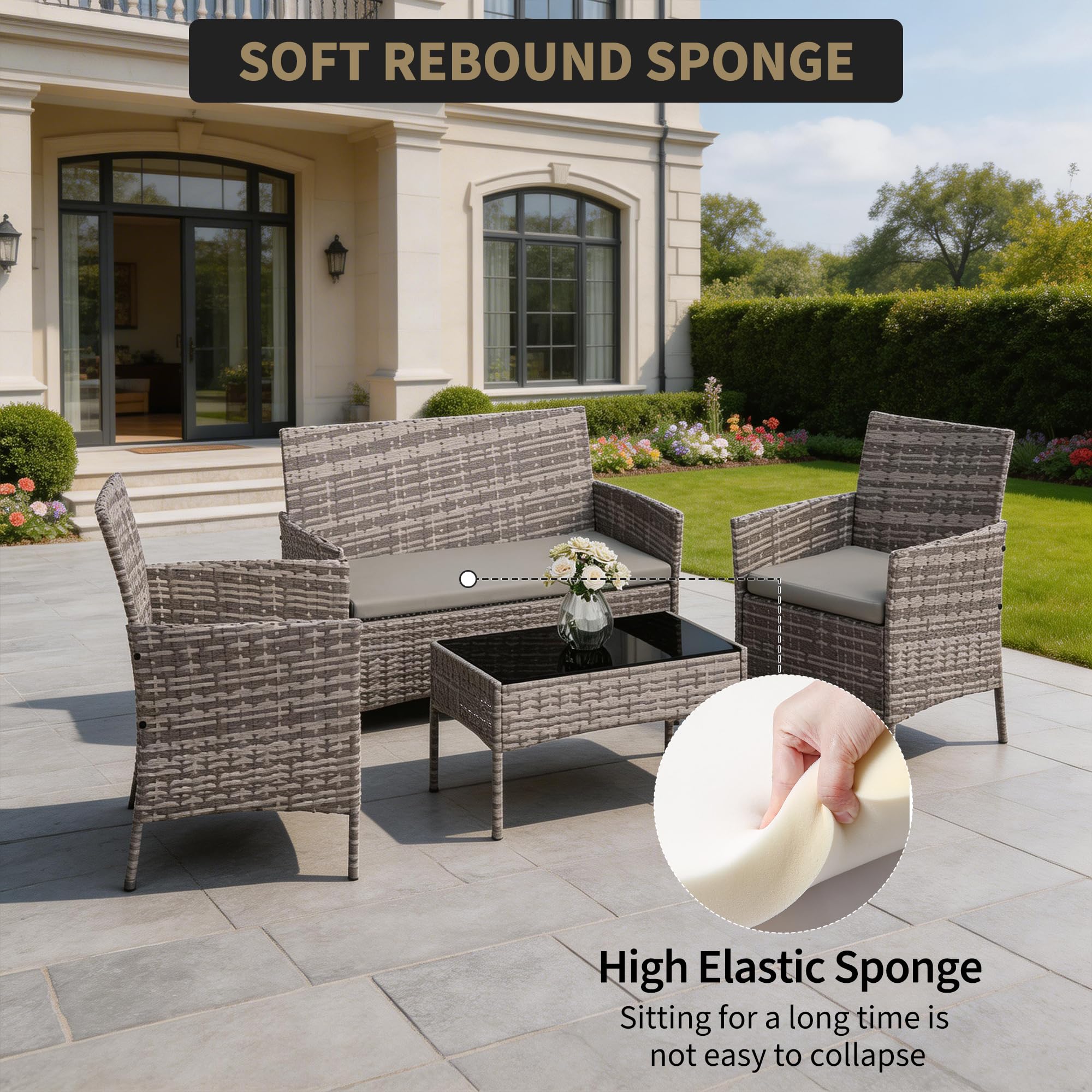 4-Piece Patio Furniture Set, O - Outdoor Furniture Hong Kong recension och pris