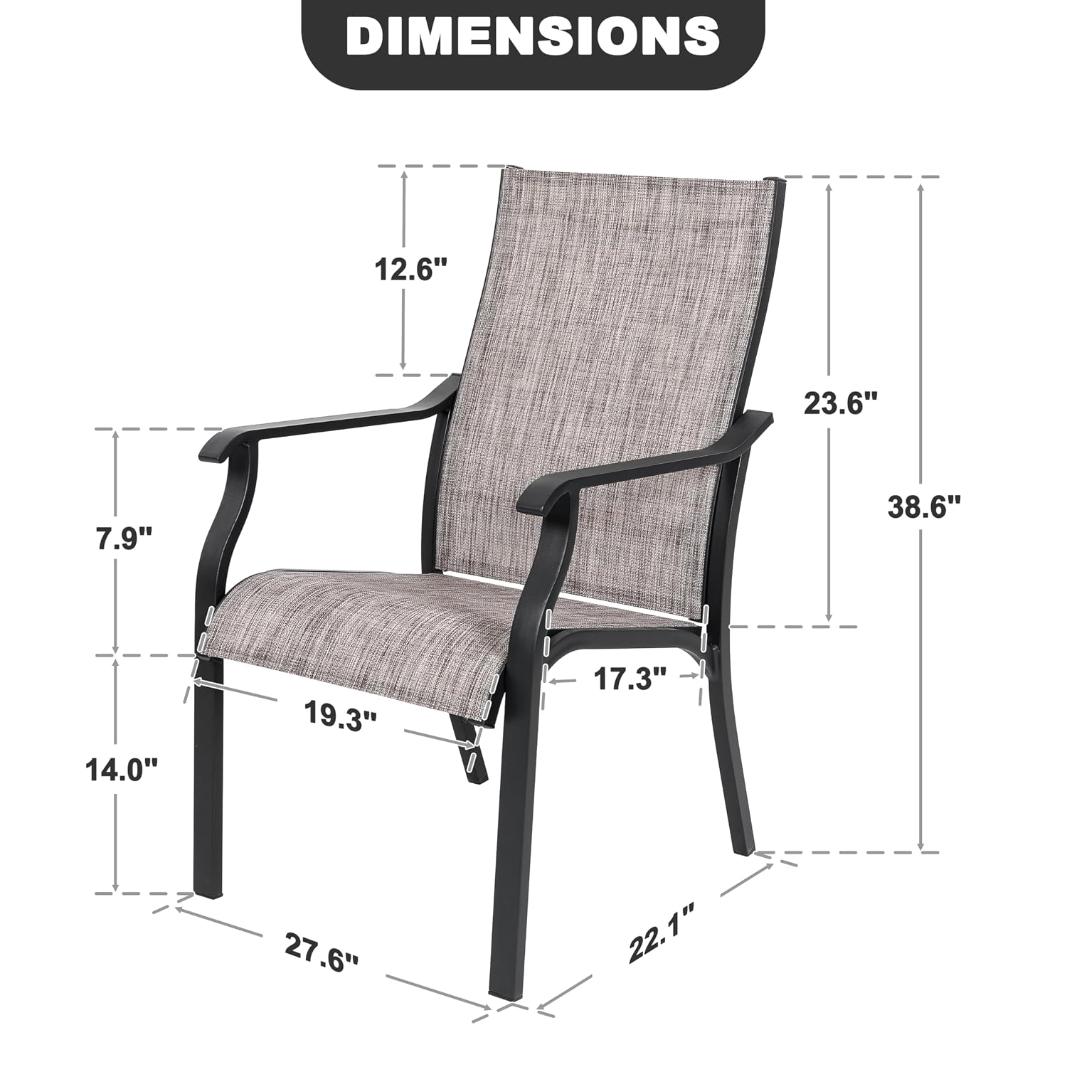Outdoor Dining Chair 2pcs, Tex - Outdoor Furniture Quick Dry recension och pris