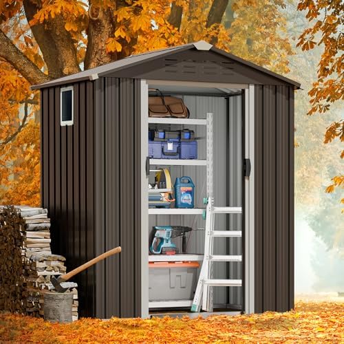 JY QAQA 5x3 FT Metal Outdoor G - Outdoor Furniture With Storage recension och pris