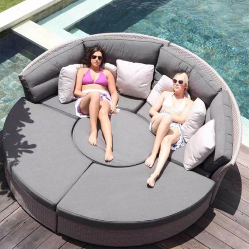 Outdoor Rattan Round Daybed So - Outdoor Daybed Sofa recension och pris