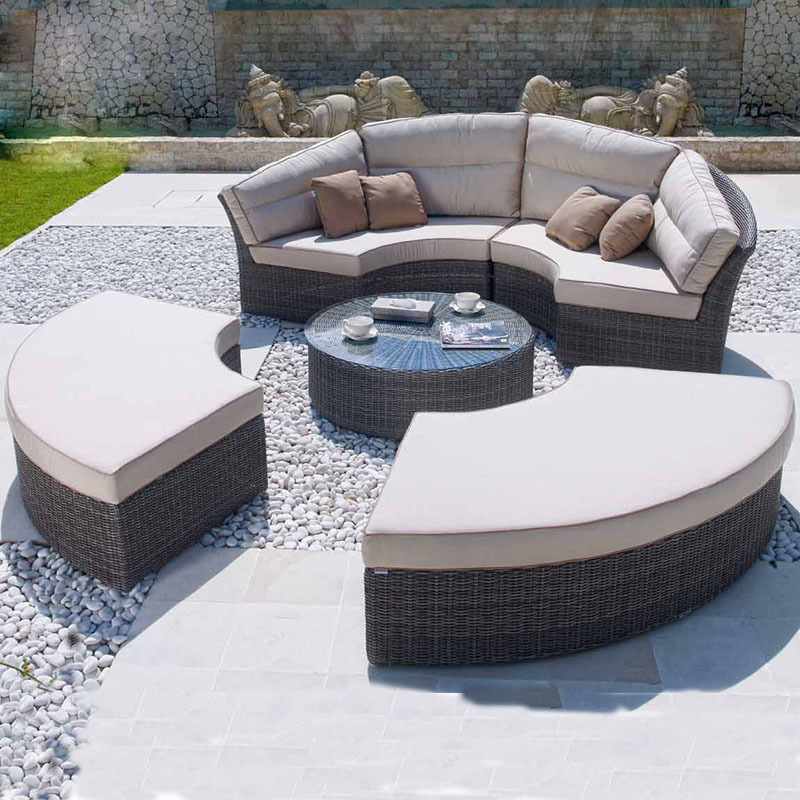 Outdoor Rattan Round Daybed So - Outdoor Daybed Sofa recension och pris