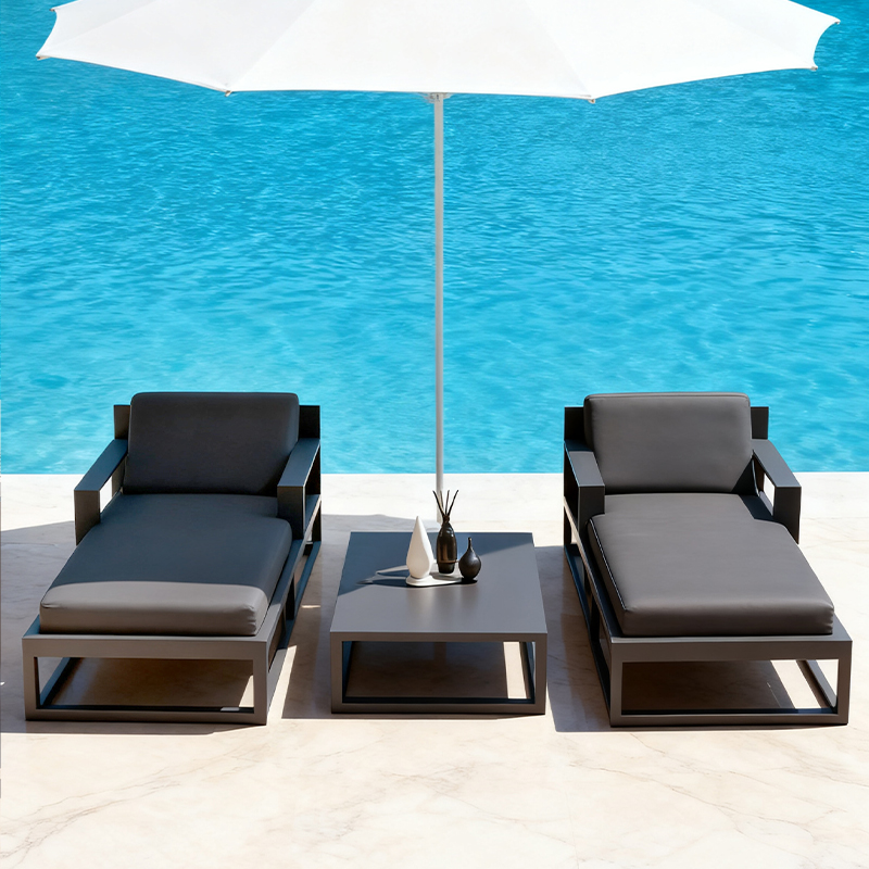 Outdoor Aluminum Sunbed Garden - Deck Chair Lounger recension och pris