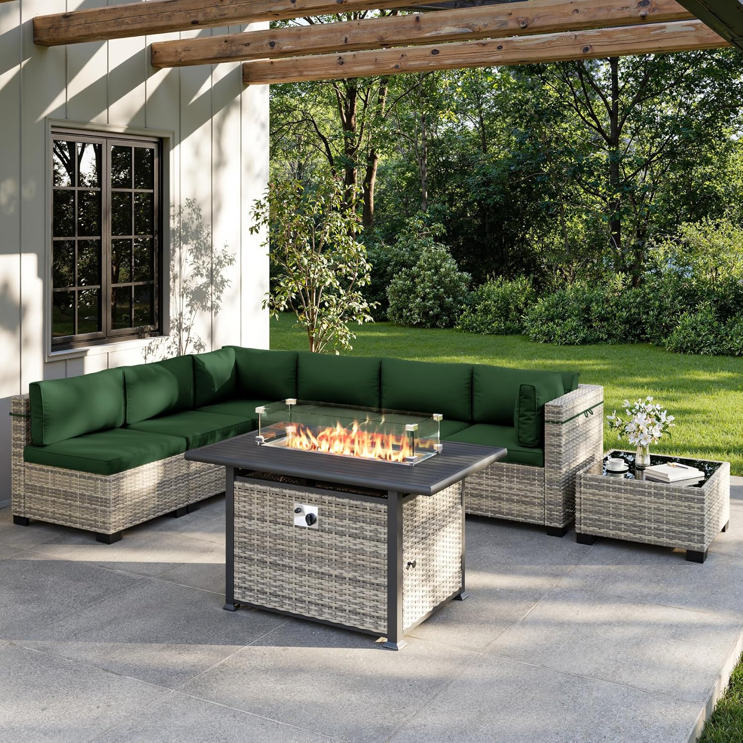 8-Piece Outdoor Patio Furnitur - Outdoor Furniture Fire Pit recension och pris