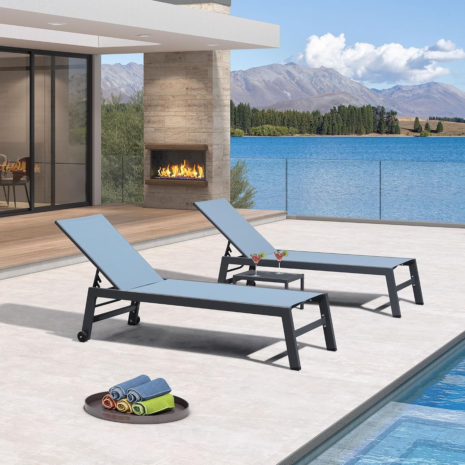 Quick-Dry Textilene Lounge Cha - Outdoor Furniture Quick Dry recension och pris