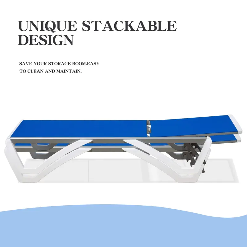 Modern Aluminum Adjustable Lou - Deck Chair Lounger recension och pris