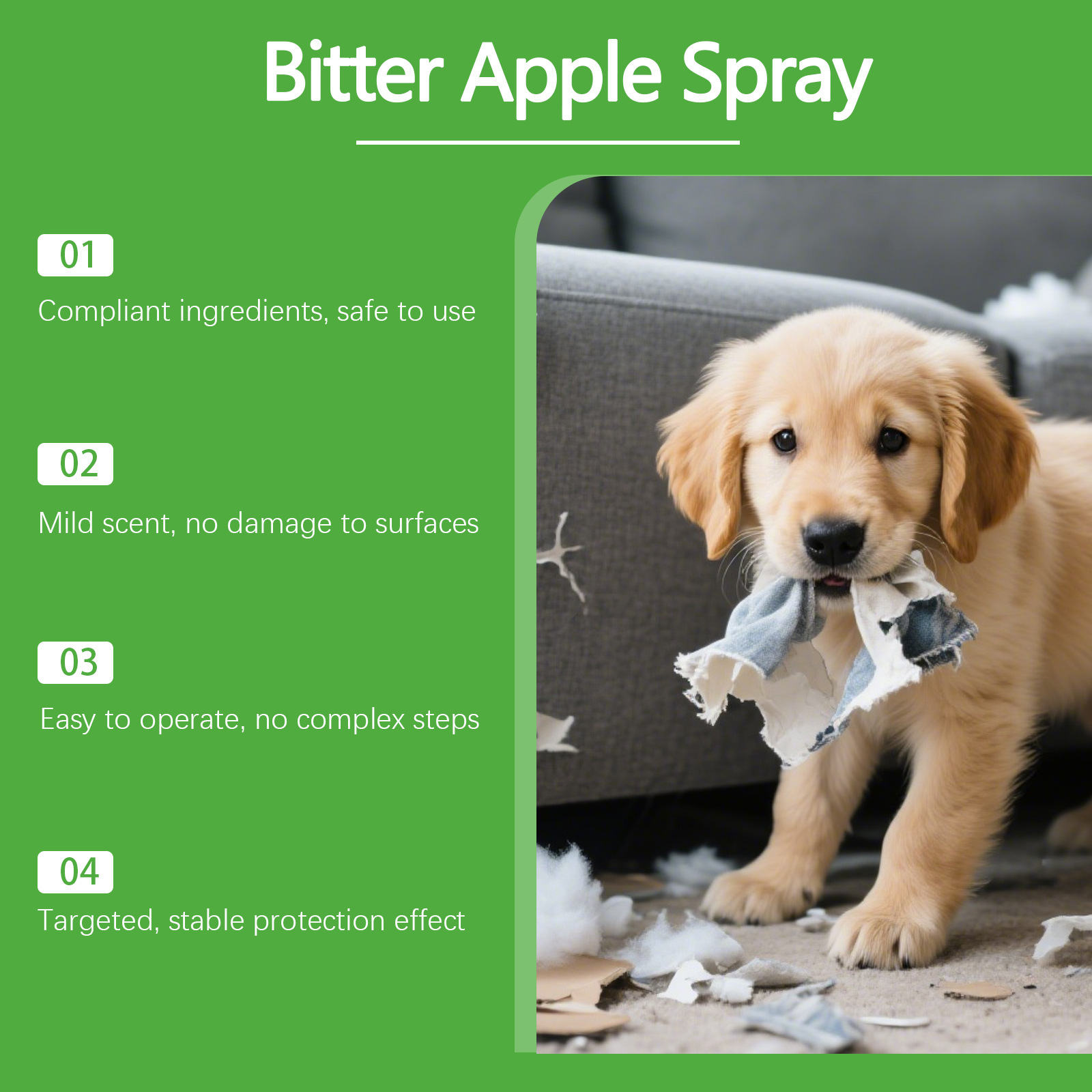 Pet Anti-Chew Spray Non-Toxic  - Outdoor Furniture Quick Dry recension och pris