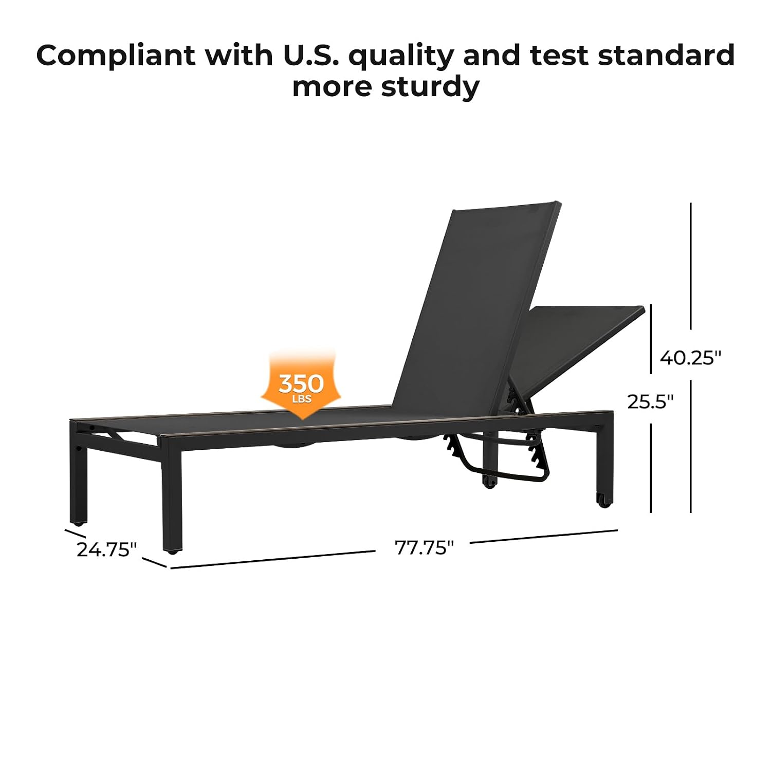 Extra-Long Mesh Sling Lounge C - Outdoor Furniture Quick Dry recension och pris