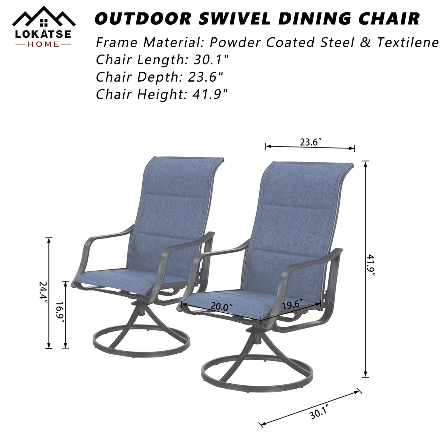 Outdoor Swivel Patio Dining Ch - Deck Chair Lounger recension och pris