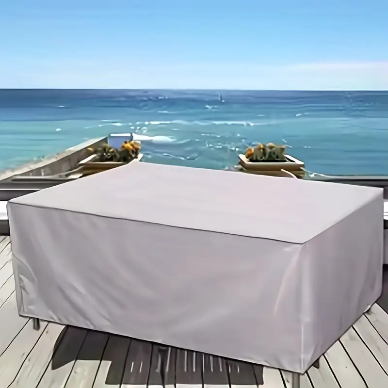 Silver Oxford Fabric Protectiv - Outdoor Furniture Table And Chairs recension och pris