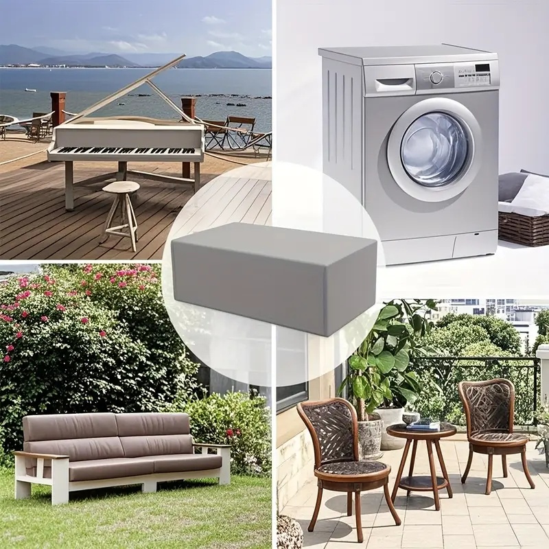 Silver Oxford Fabric Protectiv - Outdoor Furniture Table And Chairs recension och pris